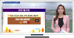 [영농길라잡이 농업관측] 과일, 과채 9월 관측